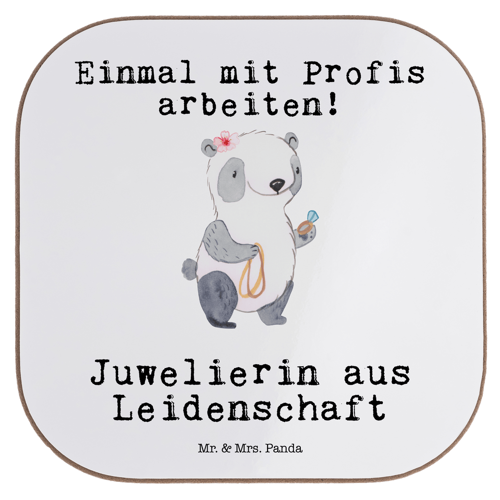 Quadratische Untersetzer Juwelierin aus Leidenschaft Untersetzer, Bierdeckel, Glasuntersetzer, Untersetzer Gläser, Getränkeuntersetzer, Untersetzer aus Holz, Untersetzer für Gläser, Korkuntersetzer, Untersetzer Holz, Holzuntersetzer, Tassen Untersetzer, Untersetzer Design, Beruf, Ausbildung, Jubiläum, Abschied, Rente, Kollege, Kollegin, Geschenk, Schenken, Arbeitskollege, Mitarbeiter, Firma, Danke, Dankeschön, Juwelierin, Goldschmiedin, Schmuckwarenhändlerin, Schmuckgeschäft, Eröffnung