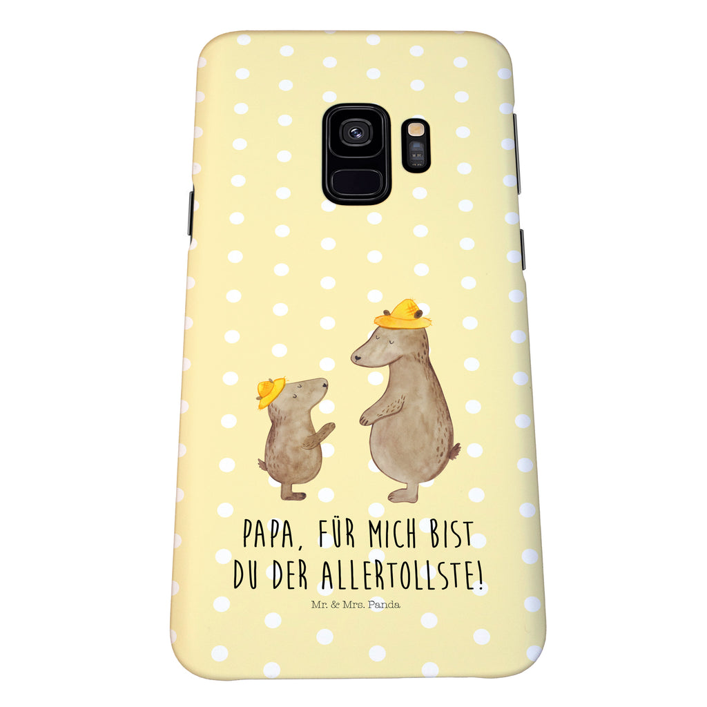 Handyhülle Bären mit Hut Samsung Galaxy S9, Handyhülle, Smartphone Hülle, Handy Case, Handycover, Hülle, Familie, Vatertag, Muttertag, Bruder, Schwester, Mama, Papa, Oma, Opa, Bär, Bären, Vater, Papi, Paps, Dad, Daddy, Lieblingsmensch, Sohn, Söhne, Kind, Kinder, Vater-Sohn, Family, Vorbild