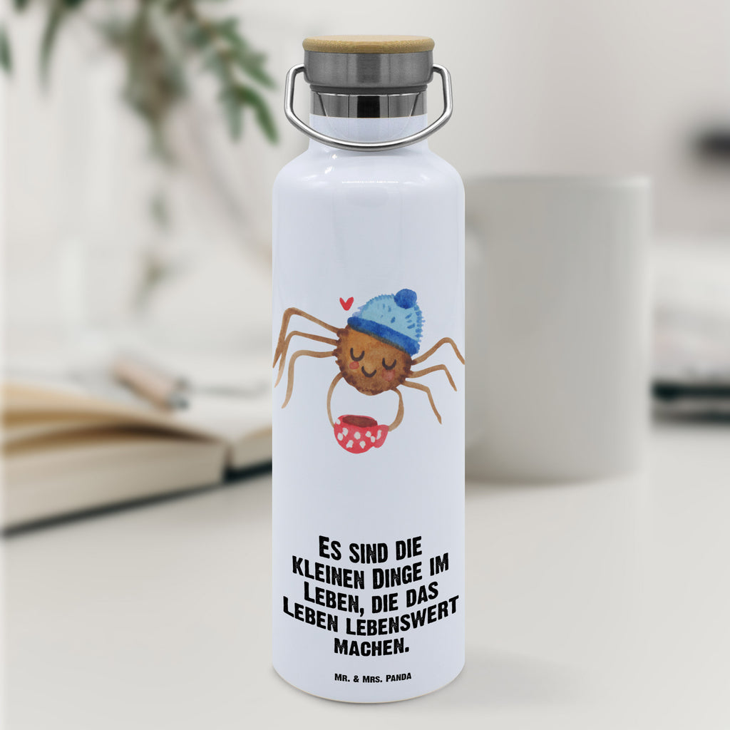 Trinkflasche Spinne Agathe Kaffee Thermosflasche, Isolierflasche, Edelstahl, Trinkflasche, isoliert, Wamrhaltefunktion, Sportflasche, Flasche zum Sport, Sportlerflasche, Spinne Agathe, Spinne, Agathe, Videos, Merchandise, Kaffee, Morgen, Morgenmuffel, Lebensweisheiten, Weiser Spruch