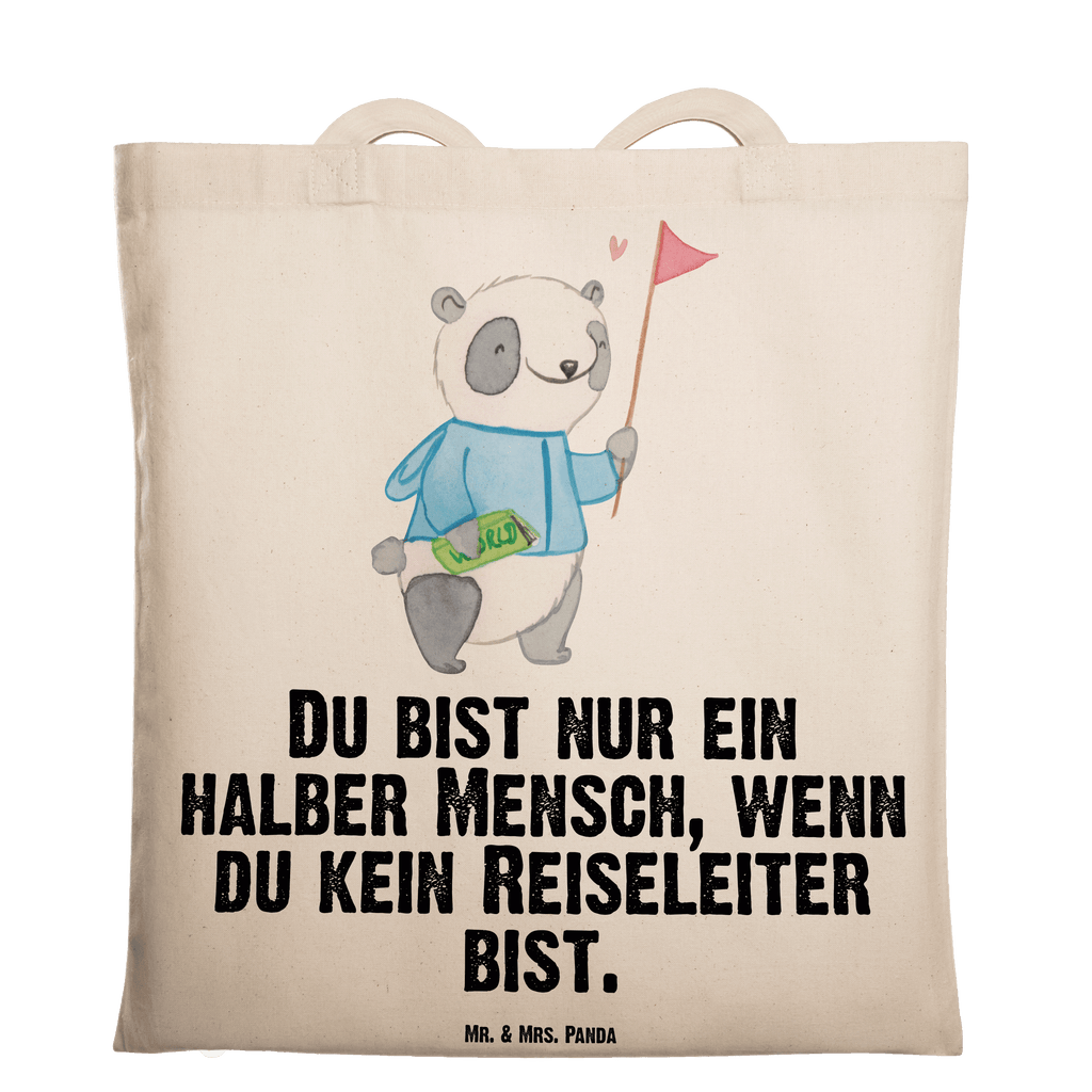 Tragetasche Reiseleiter mit Herz Beuteltasche, Beutel, Einkaufstasche, Jutebeutel, Stoffbeutel, Tasche, Shopper, Umhängetasche, Strandtasche, Schultertasche, Stofftasche, Tragetasche, Badetasche, Jutetasche, Einkaufstüte, Laptoptasche, Beruf, Ausbildung, Jubiläum, Abschied, Rente, Kollege, Kollegin, Geschenk, Schenken, Arbeitskollege, Mitarbeiter, Firma, Danke, Dankeschön