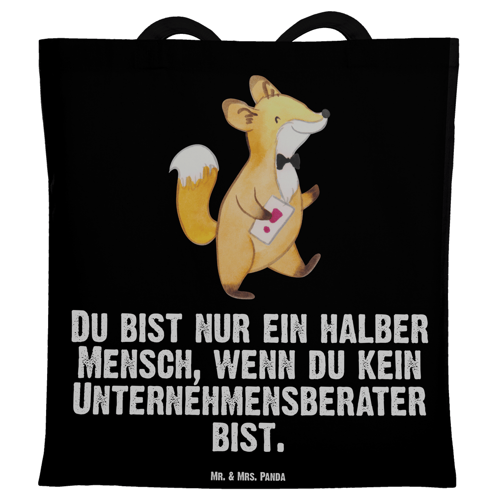 Tragetasche Unternehmensberater mit Herz Beuteltasche, Beutel, Einkaufstasche, Jutebeutel, Stoffbeutel, Tasche, Shopper, Umhängetasche, Strandtasche, Schultertasche, Stofftasche, Tragetasche, Badetasche, Jutetasche, Einkaufstüte, Laptoptasche, Beruf, Ausbildung, Jubiläum, Abschied, Rente, Kollege, Kollegin, Geschenk, Schenken, Arbeitskollege, Mitarbeiter, Firma, Danke, Dankeschön