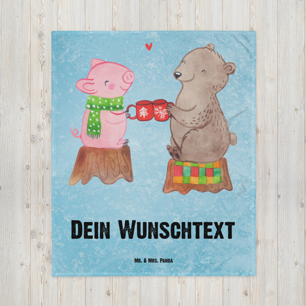 Babydecke mit Namen Glühschwein Sause Babdyecke personalisiert, Babydecke mit Namen, Babydecke bedrucken, Babygeschenk personalisiet, Babygeschenk mit Namen, Krabbeldecke mit Namen, Krabbeldecke personalisiert, Winter, Weihnachten, Weihnachtsdeko, Nikolaus, Advent, Heiligabend, Wintermotiv, Prost, Alles Gute, Weihnachtszeit, Schwein, Bär