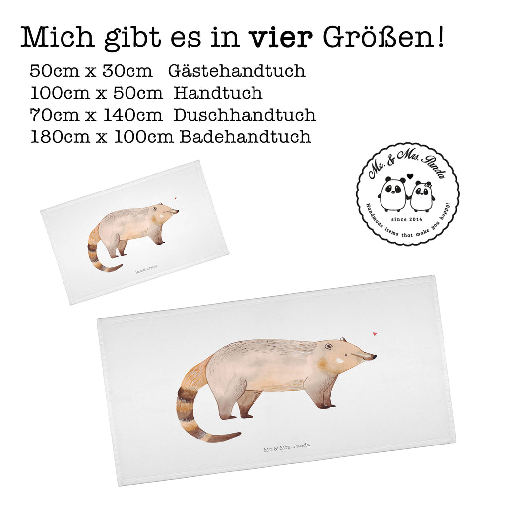 Handtuch Nasenbär Handtuch, Badehandtuch, Badezimmer, Handtücher, groß, Kinder, Baby, Tiermotive, Gute Laune, lustige Sprüche, Tiere, Nasenbär, Nasenbären, Rüsselbär, Bär