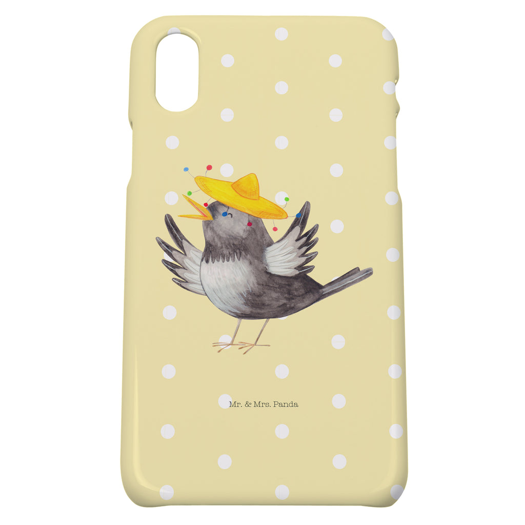 Handyhülle Rabe Sombrero Handyhülle, Handycover, Cover, Handy, Hülle, Iphone 10, Iphone X, Tiermotive, Gute Laune, lustige Sprüche, Tiere, Rabe, Vogel, Vögel, Spruch positiv, fröhlich sein, glücklich sein, Glück Spruch, froh, Elster, Motivation