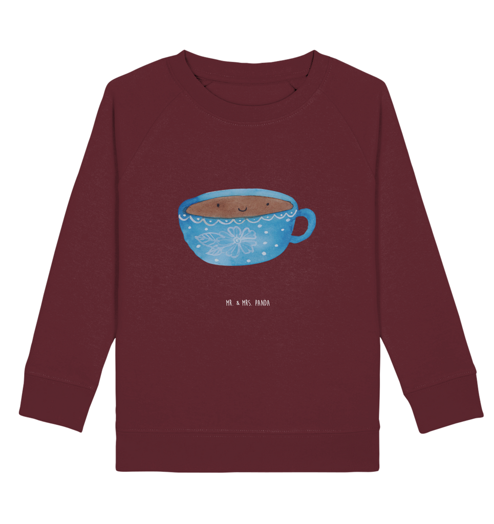 Organic Kinder Pullover Kaffee Tasse Kinder Pullover, Kinder Sweatshirt, Jungen, Mädchen, Tiermotive, Gute Laune, lustige Sprüche, Tiere, Kaffee, Tasse, Liebe, Geschmack, Genuss, Glücklich