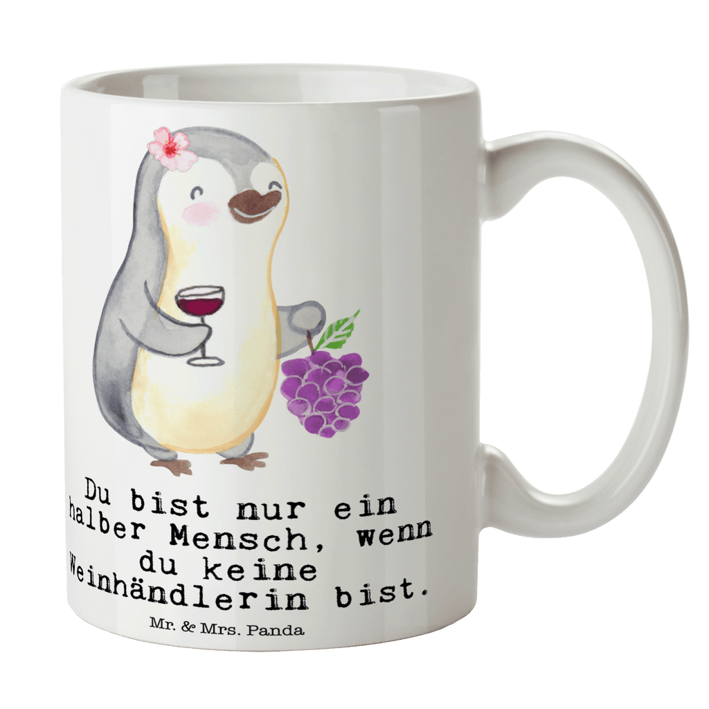 Tasse Weinhändlerin mit Herz Tasse, Kaffeetasse, Teetasse, Becher, Kaffeebecher, Teebecher, Keramiktasse, Porzellantasse, Büro Tasse, Geschenk Tasse, Tasse Sprüche, Tasse Motive, Kaffeetassen, Tasse bedrucken, Designer Tasse, Cappuccino Tassen, Schöne Teetassen, Beruf, Ausbildung, Jubiläum, Abschied, Rente, Kollege, Kollegin, Geschenk, Schenken, Arbeitskollege, Mitarbeiter, Firma, Danke, Dankeschön