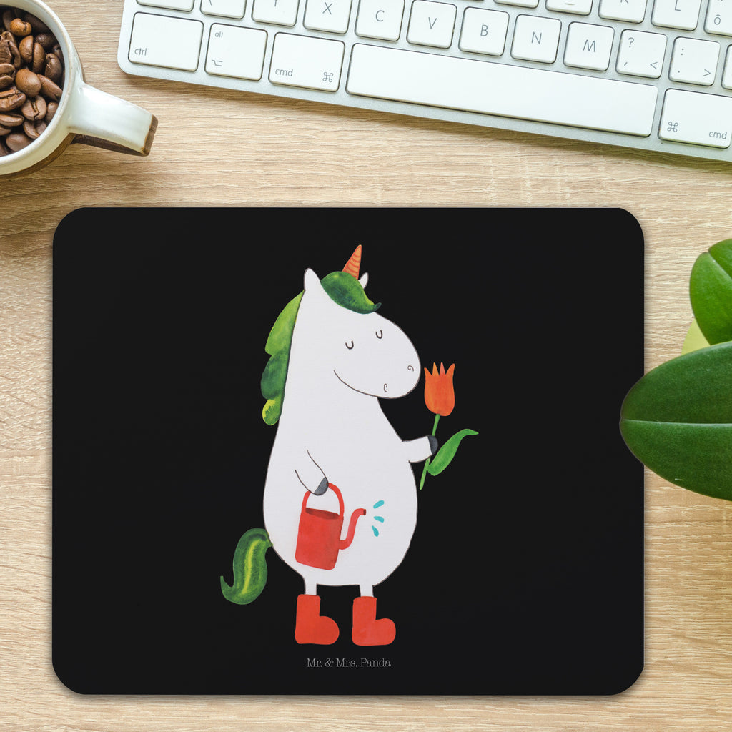 Mauspad Einhorn Gärtner Mousepad, Computer zubehör, Büroausstattung, PC Zubehör, Arbeitszimmer, Mauspad, Einzigartiges Mauspad, Designer Mauspad, Mausunterlage, Mauspad Büro, Einhorn, Einhörner, Einhorn Deko, Pegasus, Unicorn, Luftballon, Gießkanne, Giesskanne, Lebenslust, Freude, Blume, Freundin, Garten, Stiefel