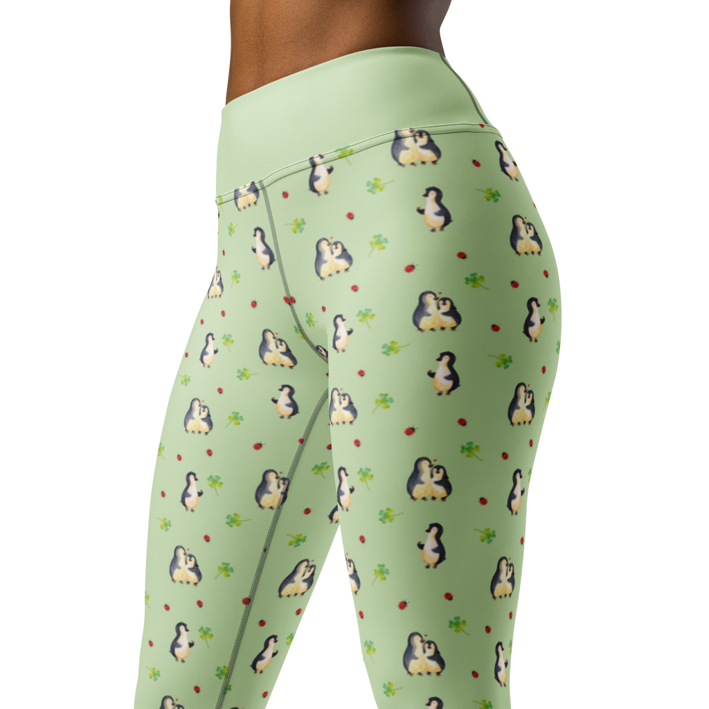 Yogahose Pinguin Marienkäfer Muster Yogapants, Yogaleggings, Yogaleggins, Yogahose Damen, Yogahose, Frauen, Yogahose Mädchen, Yogahose Kinder, Yogahose Herren, Yogahose Männer, Pinguin, Pinguine, Marienkäfer, Liebe, Wunder, Glück, Freude, Lebensfreude