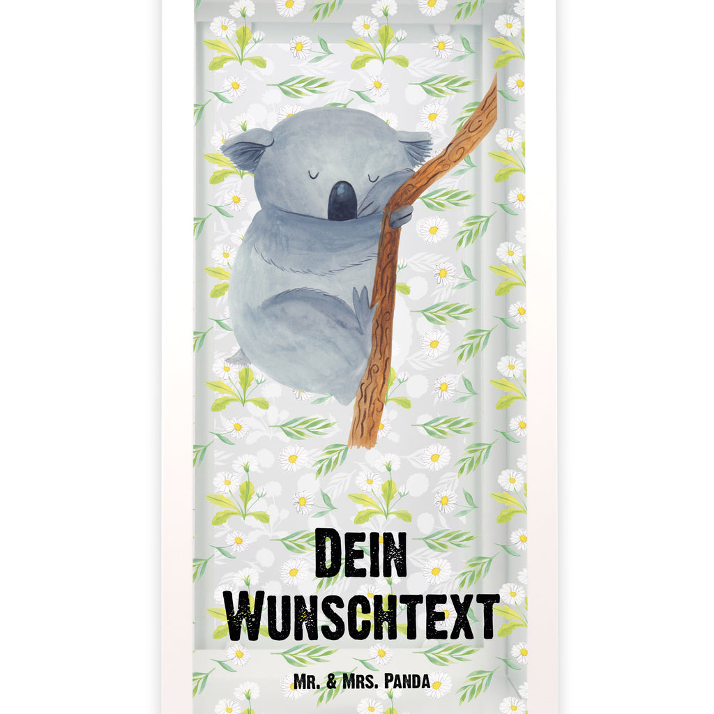 Personalisierte Deko Laterne Koalabär Gartenlampe, Gartenleuchte, Gartendekoration, Gartenlicht, Laterne kleine Laternen, XXL Laternen, Laterne groß, Tiermotive, Gute Laune, lustige Sprüche, Tiere, Koala, träumen, Traum, schlafen, Schlafzimmer, Traumland, Bär, Koalabär