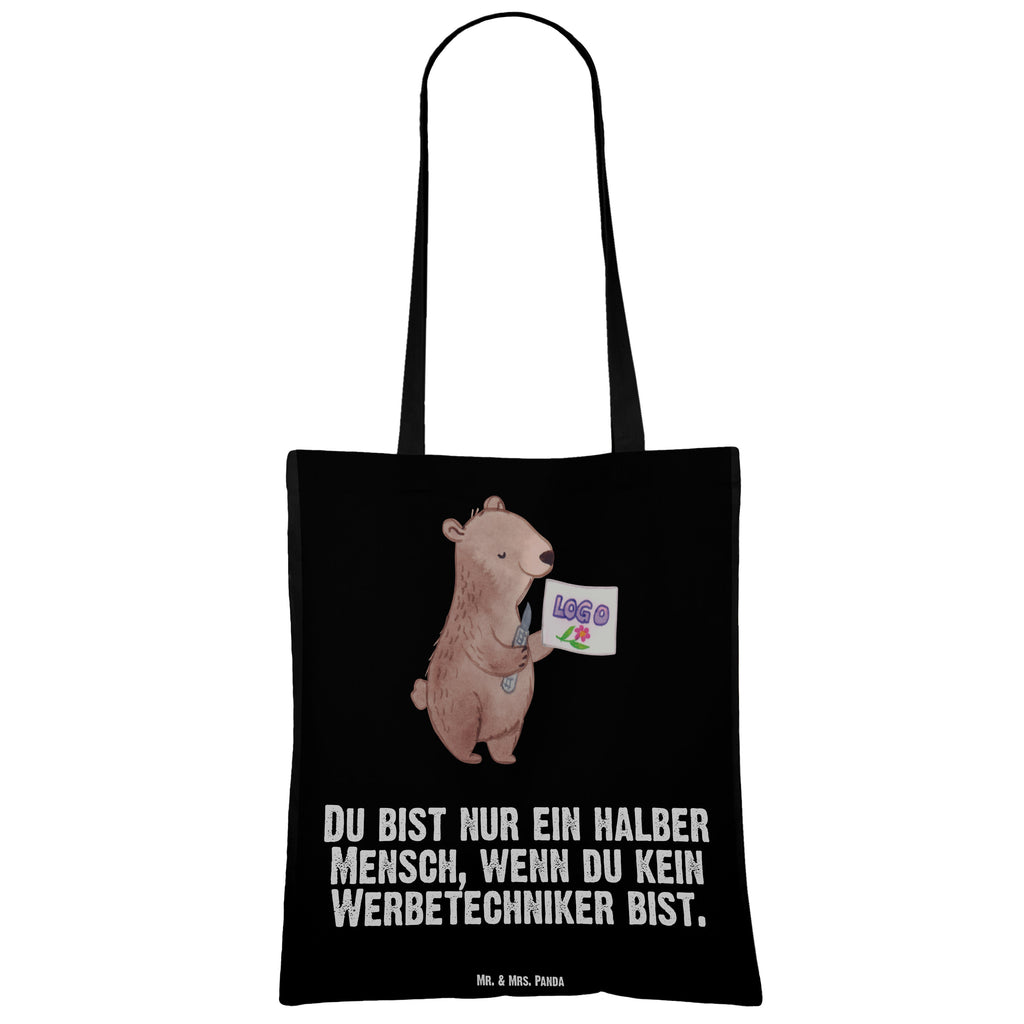 Tragetasche Werbetechniker mit Herz Beuteltasche, Beutel, Einkaufstasche, Jutebeutel, Stoffbeutel, Tasche, Shopper, Umhängetasche, Strandtasche, Schultertasche, Stofftasche, Tragetasche, Badetasche, Jutetasche, Einkaufstüte, Laptoptasche, Beruf, Ausbildung, Jubiläum, Abschied, Rente, Kollege, Kollegin, Geschenk, Schenken, Arbeitskollege, Mitarbeiter, Firma, Danke, Dankeschön