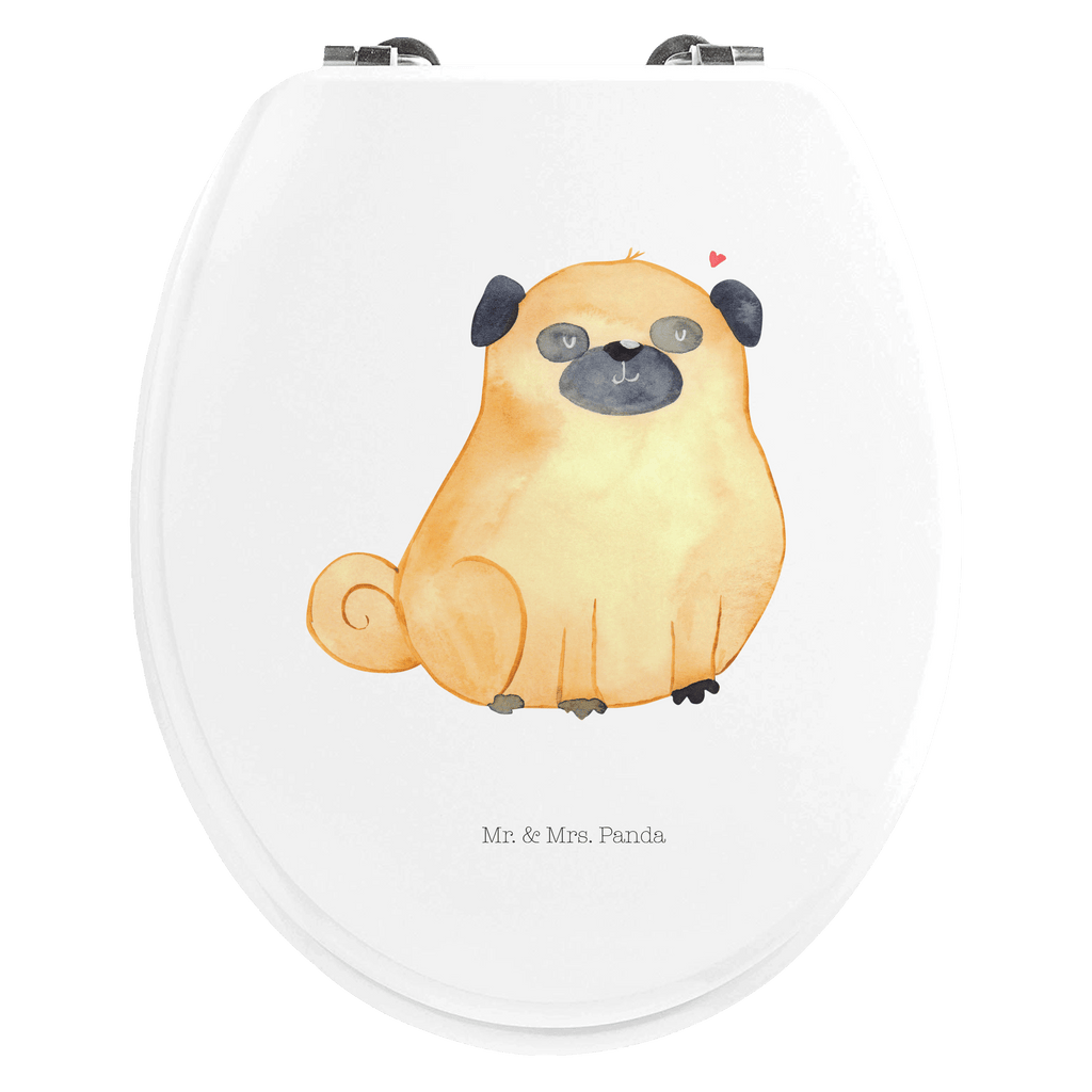 Motiv WC Sitz Mops Klobrille, Klodeckel, Toilettendeckel, WC-Sitz, Toilette, Hund, Hundemotiv, Haustier, Hunderasse, Tierliebhaber, Hundebesitzer, Sprüche, Mops, Liebe, Hundeliebe