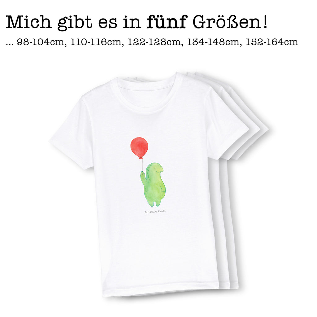 Organic Kinder T-Shirt Schildkröte Luftballon Kinder T-Shirt, Kinder T-Shirt Mädchen, Kinder T-Shirt Jungen, Schildkröte, Schildkröten, Mutausbruch, Motivation, Motivationsspruch