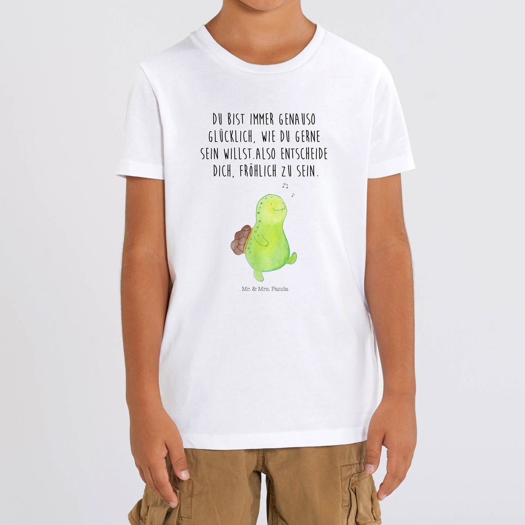 Organic Kinder T-Shirt Schildkröte Pfeifen Kinder T-Shirt, Kinder T-Shirt Mädchen, Kinder T-Shirt Jungen, Schildkröte, Schildi, Schildkröten, fröhlich, Glück, Motivation, Lebensfreude, Depression, Trennung, Neuanfang