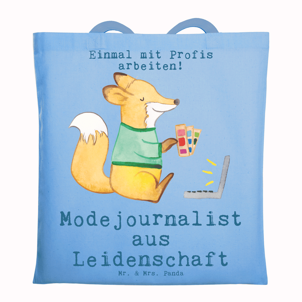 Tragetasche Modejournalist aus Leidenschaft Beuteltasche, Beutel, Einkaufstasche, Jutebeutel, Stoffbeutel, Beruf, Ausbildung, Jubiläum, Abschied, Rente, Kollege, Kollegin, Geschenk, Schenken, Arbeitskollege, Mitarbeiter, Firma, Danke, Dankeschön, Modejournalist, Journalist, Reporter, Redakteur, Pressebüro, Studium