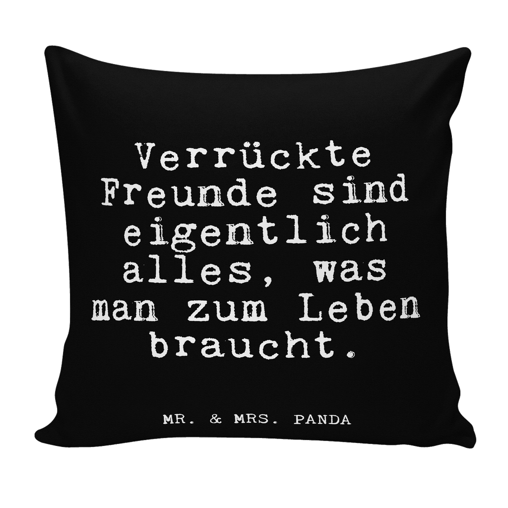 40x40 Kissen Fun Talk Verrückte Freunde sind eigentlich alles, was man zum Leben braucht. Kissenhülle, Kopfkissen, Sofakissen, Dekokissen, Motivkissen, sofakissen, sitzkissen, Kissen, Kissenbezüge, Kissenbezug 40x40, Kissen 40x40, Kissenhülle 40x40, Zierkissen, Couchkissen, Dekokissen Sofa, Sofakissen 40x40, Dekokissen 40x40, Kopfkissen 40x40, Kissen 40x40 Waschbar, Spruch, Sprüche, lustige Sprüche, Weisheiten, Zitate, Spruch Geschenke, Glizer Spruch Sprüche Weisheiten Zitate Lustig Weisheit Worte