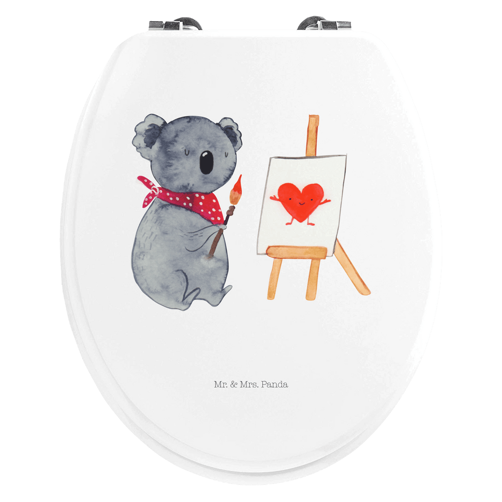 Motiv WC Sitz Koala Künstler Klobrille, Klodeckel, Toilettendeckel, WC-Sitz, Toilette, Koala, Koalabär, Liebe, Liebensbeweis, Liebesgeschenk, Gefühle, Künstler, zeichnen