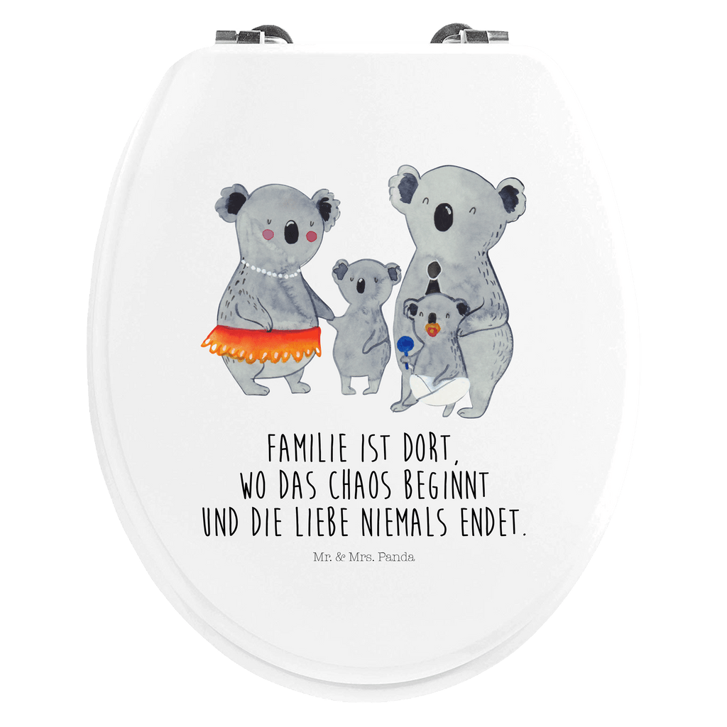 Motiv WC Sitz Koala Familie Klobrille, Klodeckel, Toilettendeckel, WC-Sitz, Toilette, Familie, Vatertag, Muttertag, Bruder, Schwester, Mama, Papa, Oma, Opa, Koala, Koalas, Family, Kinder, Geschwister, Familienleben