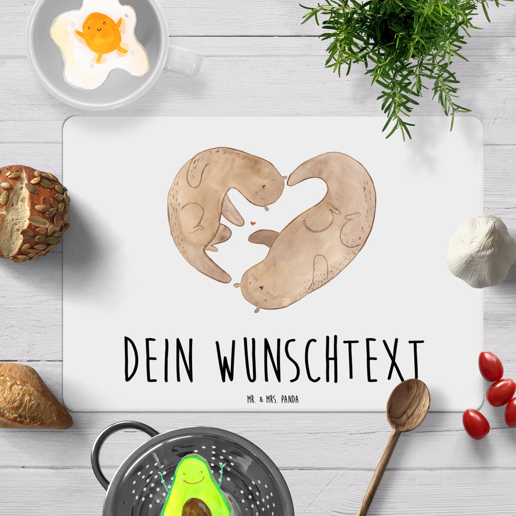 Personalisiertes Tischset Otter Herz Personalisiertes Tischet, Personalisierter Tischuntersetzer, Personalisiertes Platzset, Otter, Fischotter, Seeotter, Liebe, Herz, Liebesbeweis, Liebesgeschenk, Bessere Hälfte, Love you, Jahrestag, Hochzeitstag, Verlobung, gemeinsames Leben