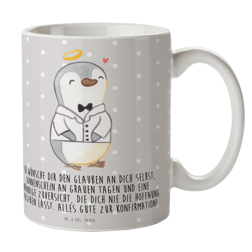 Tasse Pinguin Konfirmation Hemd Tasse, Kaffeetasse, Teetasse, Becher, Kaffeebecher, Teebecher, Keramiktasse, Porzellantasse, Büro Tasse, Geschenk Tasse, Tasse Sprüche, Tasse Motive, Kaffeetassen, Tasse bedrucken, Designer Tasse, Cappuccino Tassen, Schöne Teetassen, Konfirmation, Kommunion, Jugendweihe, Konfirmation Geschenk, Sonnenschein, Zuversicht, Vertrauen, Hoffnung