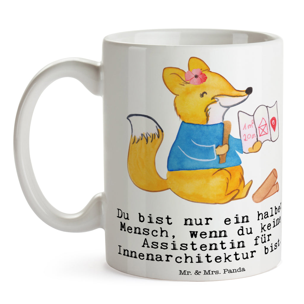 Tasse Assistentin für Innenarchitektur mit Herz Tasse, Kaffeetasse, Teetasse, Becher, Kaffeebecher, Teebecher, Keramiktasse, Porzellantasse, Büro Tasse, Geschenk Tasse, Tasse Sprüche, Tasse Motive, Kaffeetassen, Tasse bedrucken, Designer Tasse, Cappuccino Tassen, Schöne Teetassen, Beruf, Ausbildung, Jubiläum, Abschied, Rente, Kollege, Kollegin, Geschenk, Schenken, Arbeitskollege, Mitarbeiter, Firma, Danke, Dankeschön