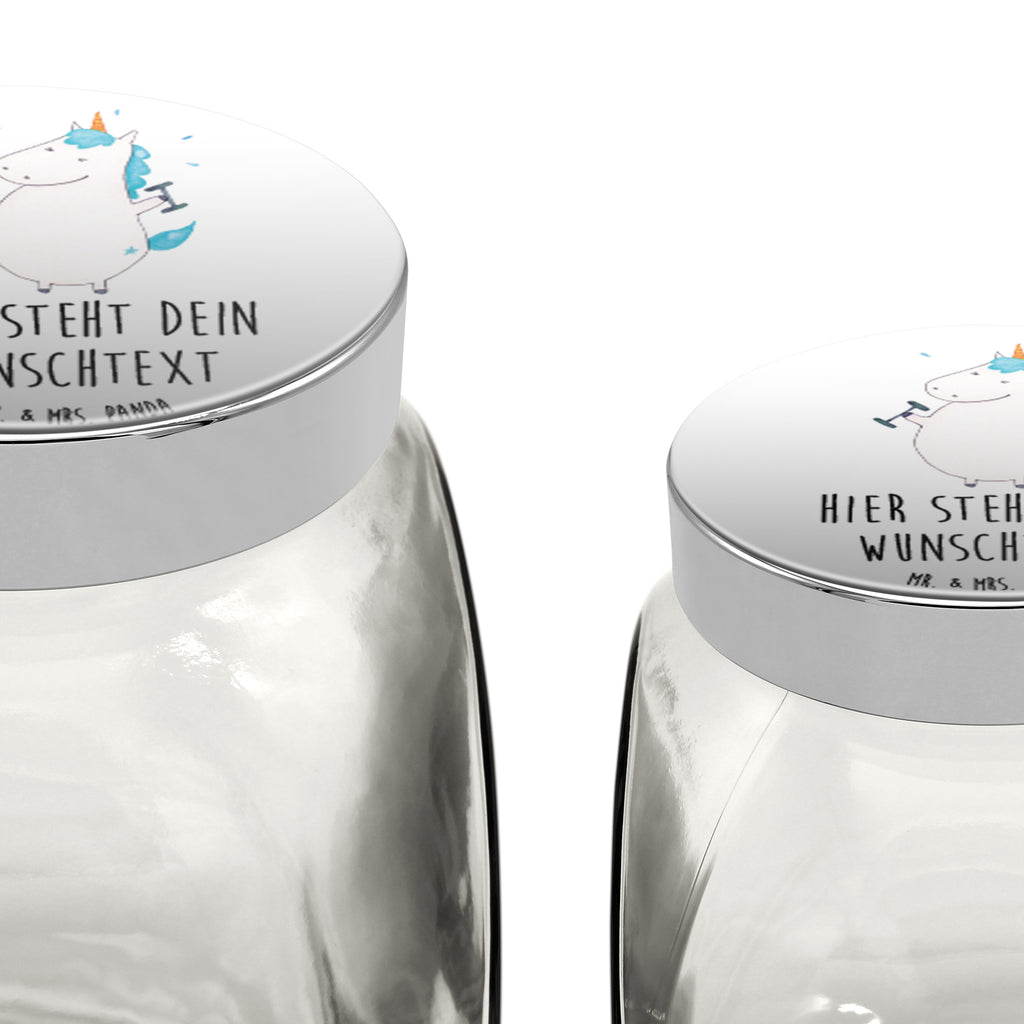 Personalisiertes Bonbonglas Einhorn Fitness Vorratsdose, Vorratsbehälter, Süßigkeitenglas, Süßigkeitendose, Kaffeedose, Müslidose, Teedose, Keksbehälter, Keksedose, Glasdose, Glasbälter, Vorratsglas, Küchenbehälter, Aufbewahrungsdose, Aufbewahungsglas, Gewürzdose, Küchenorganizer, Snackdose, Einhorn, Einhörner, Einhorn Deko, Pegasus, Unicorn, Gym, Fitness, Fitnessstudio, Diät, Abnehmen, Sport, Pumpen, Geräte, Sixpack