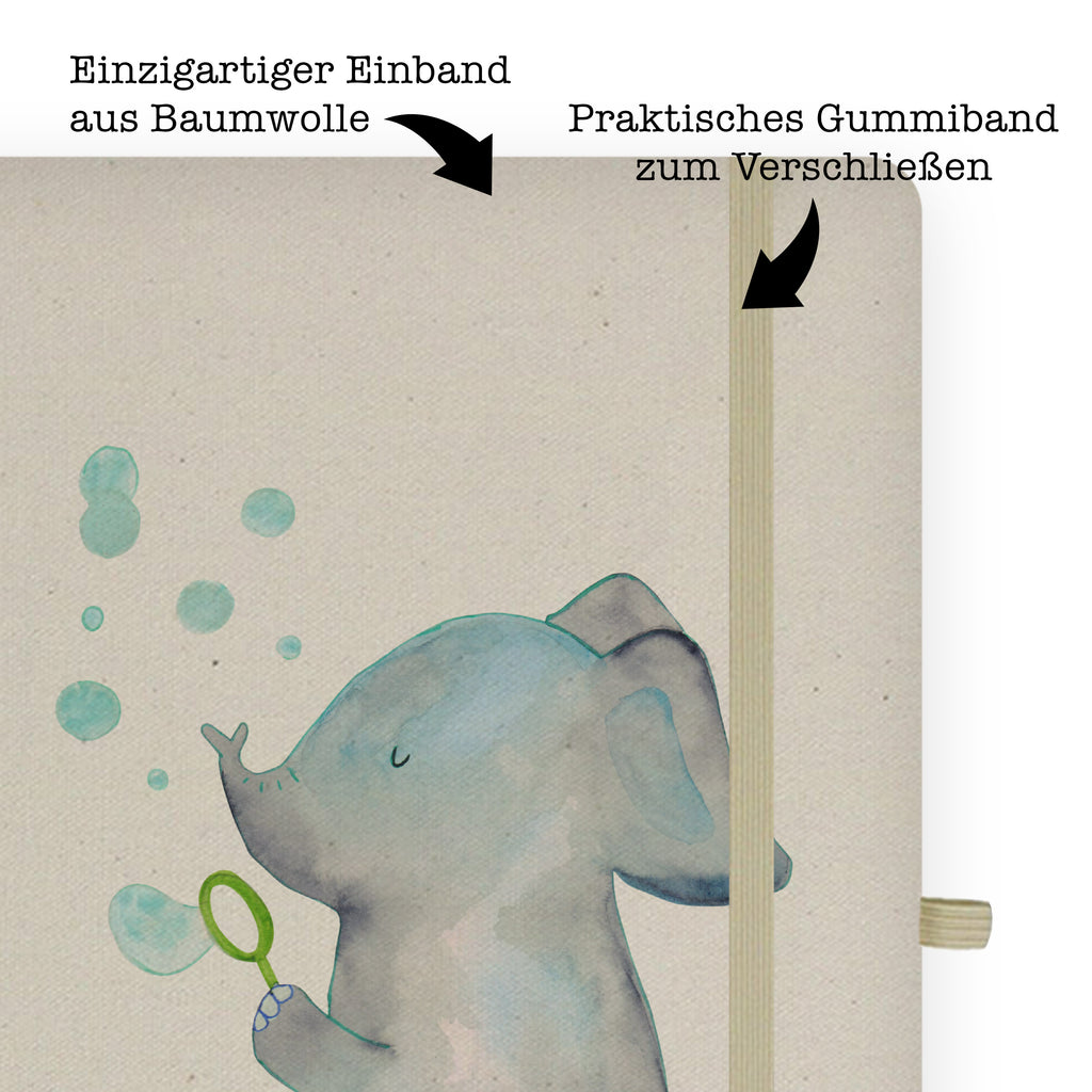 Baumwoll Notizbuch Elefant Seifenblasen Notizen, Eintragebuch, Tagebuch, Notizblock, Adressbuch, Journal, Kladde, Skizzenbuch, Notizheft, Schreibbuch, Schreibheft, Tiermotive, Gute Laune, lustige Sprüche, Tiere, Elefant, Elefanten, Dickhäuter, Rüsseltier, Seifenblasen, Liebe, Heimat, Gefühl. Daheim, Liebesbeweis, Liebesspruch