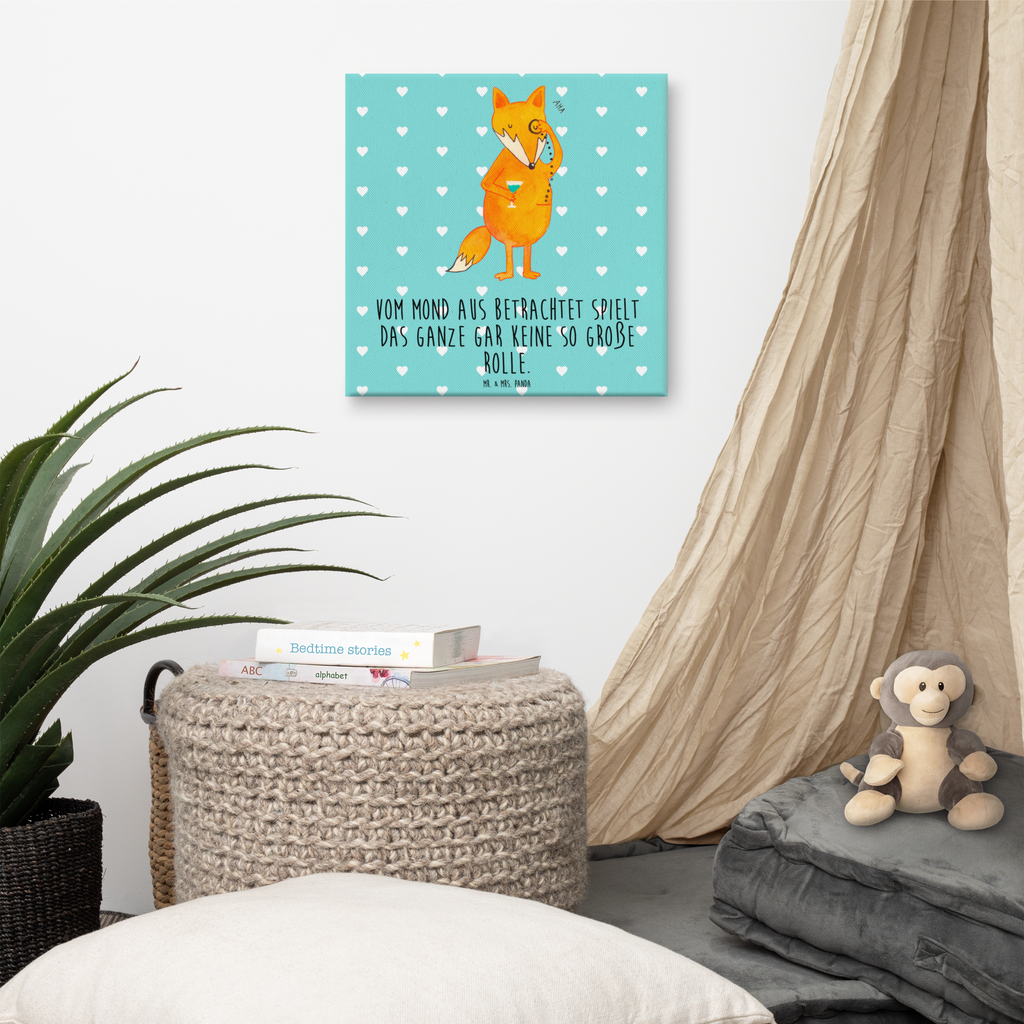 Leinwand Bild Fuchs Lord Leinwand, Bild, Kunstdruck, Wanddeko, Dekoration, Fuchs, Füchse, tröstende Worte, Spruch lustig, Liebeskummer Geschenk, Motivation Spruch, Problemlösung