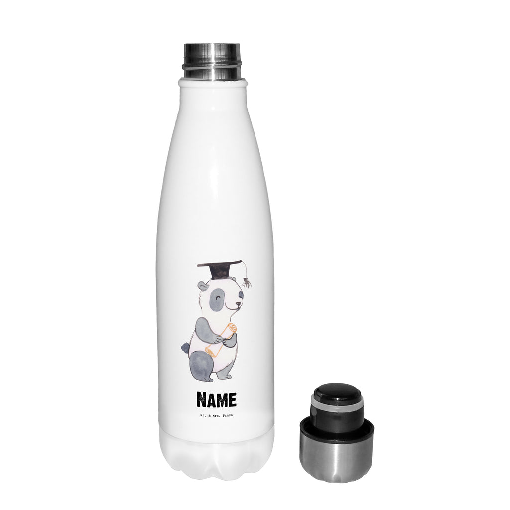 Personalisierte Thermosflasche Panda Bester Bachelor der Welt Personalisierte Isolierflasche, Personalisierte Thermoflasche, Personalisierte Trinkflasche, Trinkflasche Mit Namen, Wunschname, Bedrucken, Namensflasche, für, Dankeschön, Geschenk, Schenken, Geburtstag, Geburtstagsgeschenk, Geschenkidee, Danke, Bedanken, Mitbringsel, Freude machen, Geschenktipp, Bachelor, Student, Studium, Sohn, Spaß, Musterschüler, lustig, Studienabschluss, witzig, Universität, Abschluss, Alumni, Uni, Studenten, Hochschule