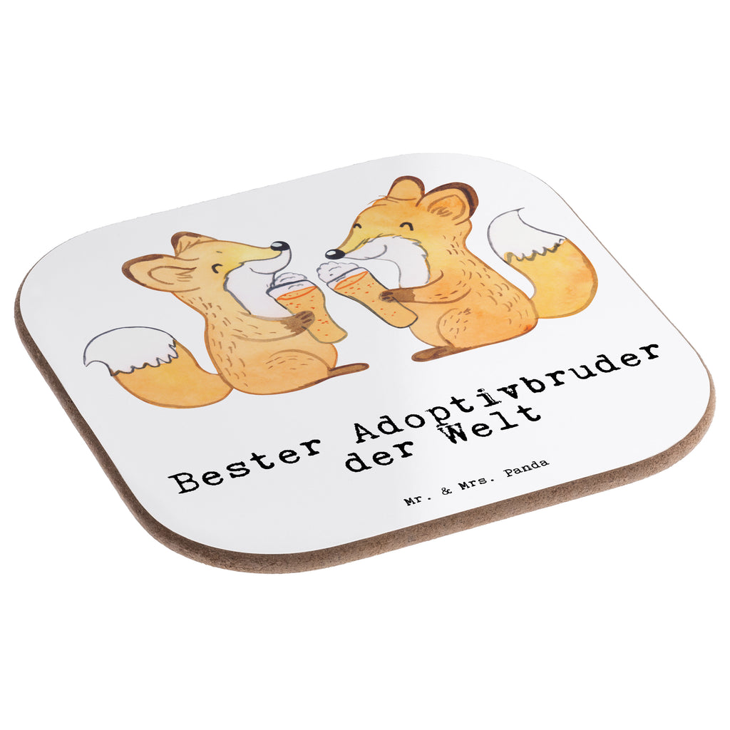 Quadratische Untersetzer Fuchs Bester Adoptivbruder der Welt Untersetzer, Bierdeckel, Glasuntersetzer, Untersetzer Gläser, Getränkeuntersetzer, Untersetzer aus Holz, Untersetzer für Gläser, Korkuntersetzer, Untersetzer Holz, Holzuntersetzer, Tassen Untersetzer, Untersetzer Design, für, Dankeschön, Geschenk, Schenken, Geburtstag, Geburtstagsgeschenk, Geschenkidee, Danke, Bedanken, Mitbringsel, Freude machen, Geschenktipp, Adoptivbruder, adoptiert, Bruder, Brudi, Geschwister, Bruderherz, Schwester, Familie, Kleinigkeit, Brother, Bester, Sohn