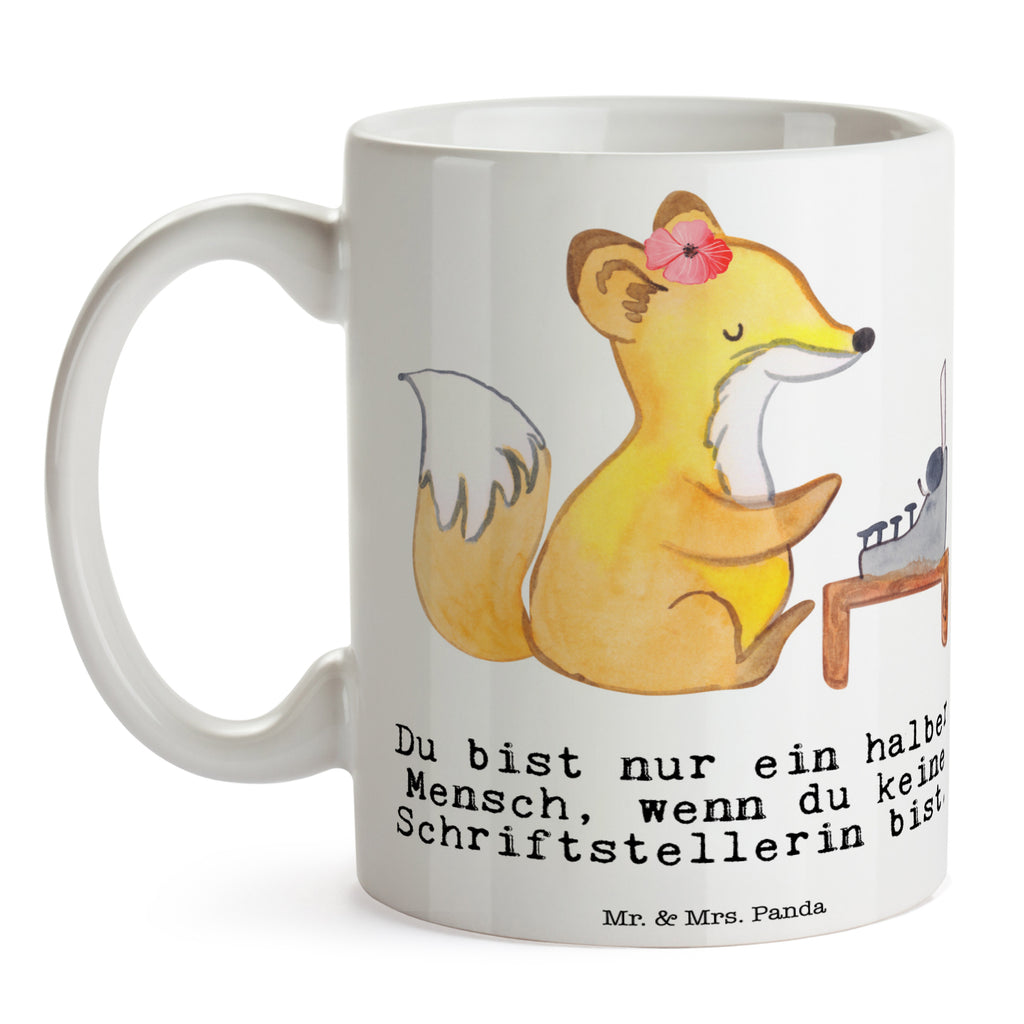 Tasse Schriftstellerin mit Herz Tasse, Kaffeetasse, Teetasse, Becher, Kaffeebecher, Teebecher, Keramiktasse, Porzellantasse, Büro Tasse, Geschenk Tasse, Tasse Sprüche, Tasse Motive, Kaffeetassen, Tasse bedrucken, Designer Tasse, Cappuccino Tassen, Schöne Teetassen, Beruf, Ausbildung, Jubiläum, Abschied, Rente, Kollege, Kollegin, Geschenk, Schenken, Arbeitskollege, Mitarbeiter, Firma, Danke, Dankeschön, Autorin, Buchveröffentlichung, Schriftstellerin, Verlag, Geschichtenschreiber, Hobbyautor