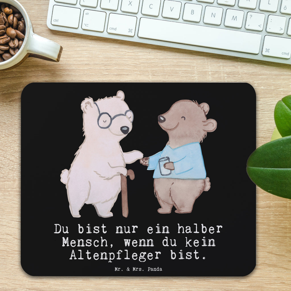 Mauspad Altenpfleger mit Herz Mousepad, Computer zubehör, Büroausstattung, PC Zubehör, Arbeitszimmer, Mauspad, Einzigartiges Mauspad, Designer Mauspad, Mausunterlage, Mauspad Büro, Beruf, Ausbildung, Jubiläum, Abschied, Rente, Kollege, Kollegin, Geschenk, Schenken, Arbeitskollege, Mitarbeiter, Firma, Danke, Dankeschön, Altenpfleger, Pfleger, Altenheim Eröffnung