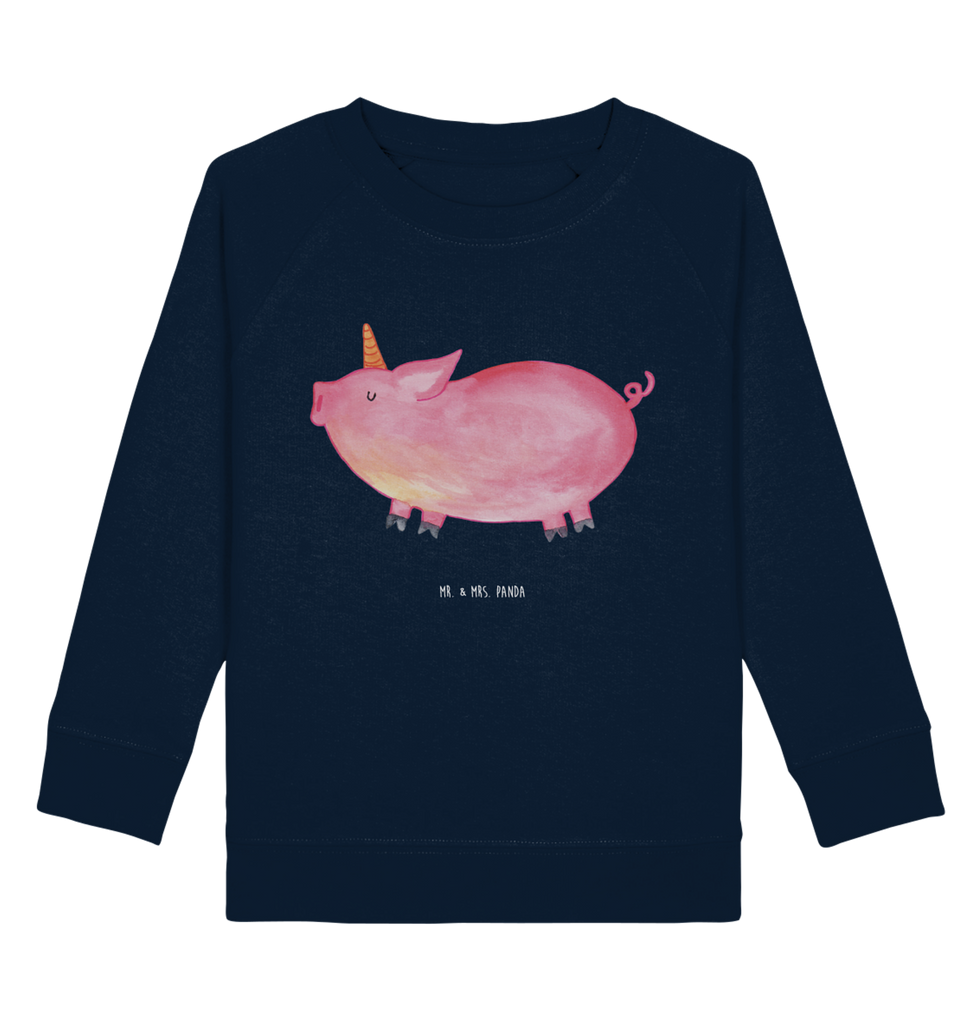 Organic Kinder Pullover Einhorn Schweinhorn Kinder Pullover, Kinder Sweatshirt, Jungen, Mädchen, Einhorn, Einhörner, Einhorn Deko, Pegasus, Unicorn, Party, Spaß, Schwein, Schweinhorn, Bauer, witzig. lustig, Spruch, geschenk, Pig, Piggy, funny, english, englisch