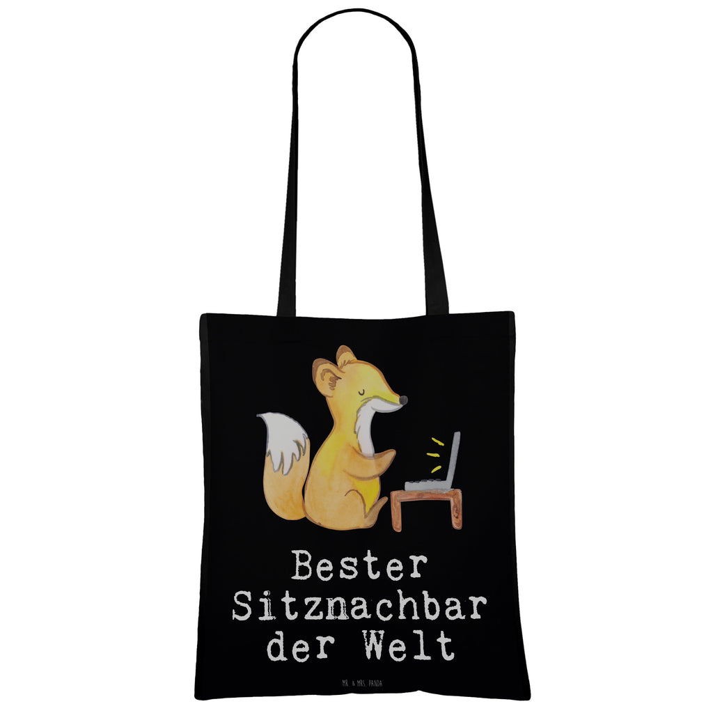 Tragetasche Fuchs Bester Sitznachbar der Welt Beuteltasche, Beutel, Einkaufstasche, Jutebeutel, Stoffbeutel, Tasche, Shopper, Umhängetasche, Strandtasche, Schultertasche, Stofftasche, Tragetasche, Badetasche, Jutetasche, Einkaufstüte, Laptoptasche, für, Dankeschön, Geschenk, Schenken, Geburtstag, Geburtstagsgeschenk, Geschenkidee, Danke, Bedanken, Mitbringsel, Freude machen, Geschenktipp, Sitznachbar, Stuhlnachbar, Nachbar, Uni, Universität, Seminar, Kommilitone, Tischnachbar, Schule, Mitschüler, Mitstudent, Hochschule