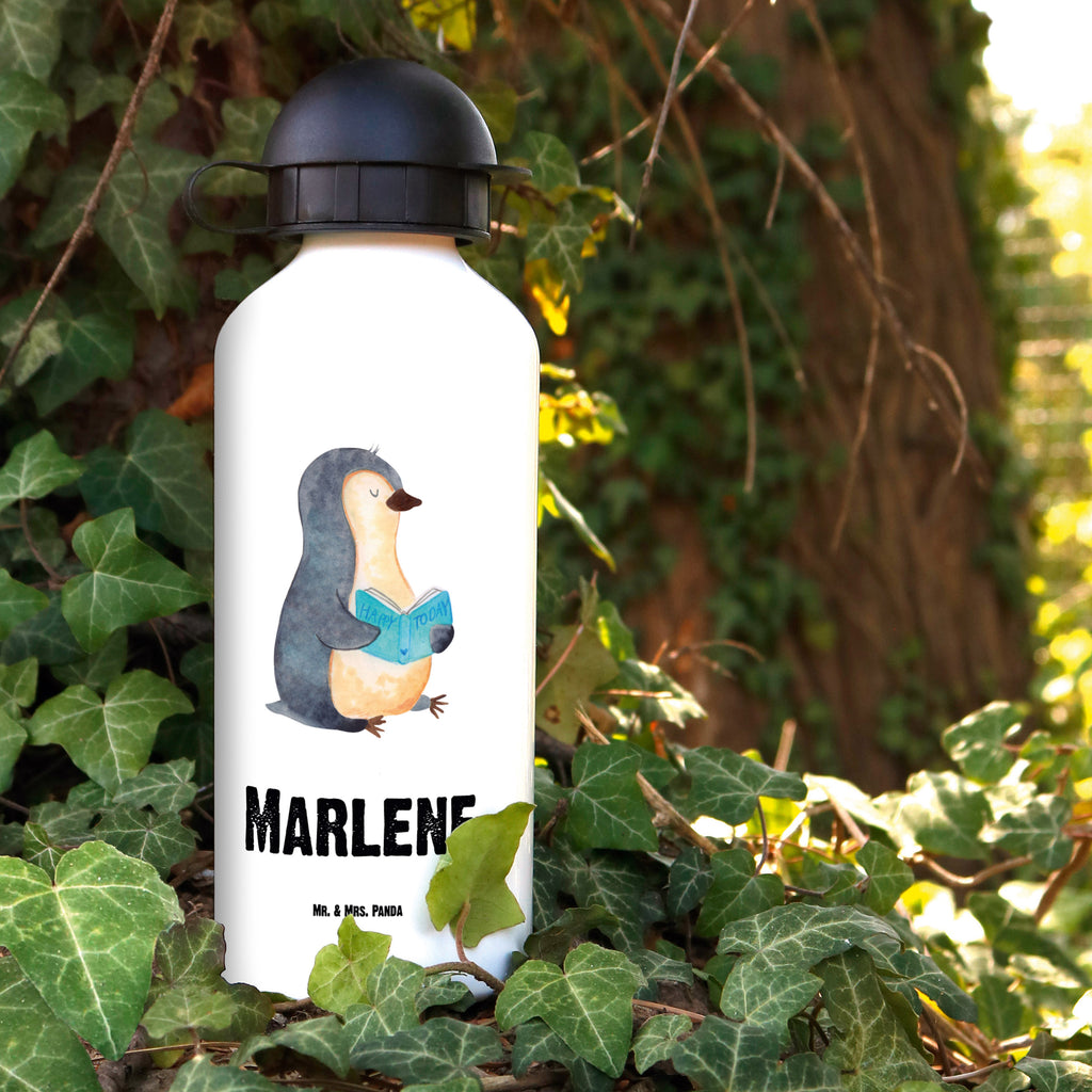 Personalisierte Kindertrinkflasche Pinguin Buch Kindertrinkflasche personalisiert, Kindertrinkflasche mit Namen, Kinder Trinkflasche personalisiert, Kinder Trinkflasche mit Namen, Kindertrinkflasche bedrucken, Jungs, Mädchen, Kindergeschenk, Geschenke für Kinder, Pinguin, Pinguine, Buch, Lesen, Bücherwurm, Nichtstun, Faulenzen, Ferien, Urlaub, Freizeit