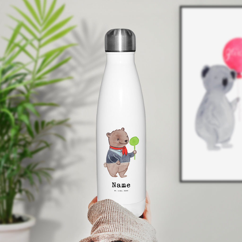 Personalisierte Thermosflasche Zugbegleiterin mit Herz Personalisierte Isolierflasche, Personalisierte Thermoflasche, Personalisierte Trinkflasche, Trinkflasche Mit Namen, Wunschname, Bedrucken, Namensflasche, Beruf, Ausbildung, Jubiläum, Abschied, Rente, Kollege, Kollegin, Geschenk, Schenken, Arbeitskollege, Mitarbeiter, Firma, Danke, Dankeschön