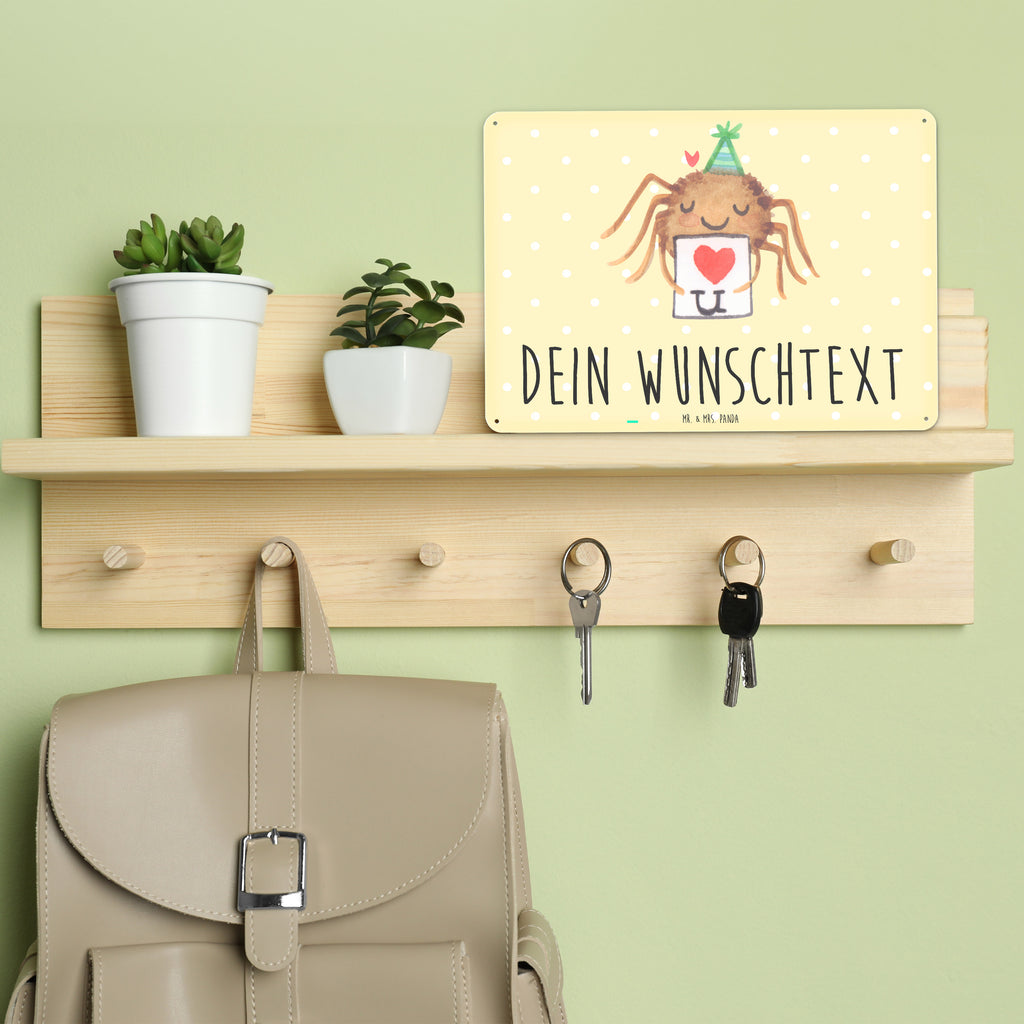 Personalisiertes Blechschild Spinne Agathe Brief Blechschild, Metallschild, Geschenk Schild, Schild, Magnet-Metall-Schild, Deko Schild, Wandschild, Wand-Dekoration, Türschild, Spinne Agathe, Spinne, Agathe, Videos, Merchandise, Liebesbeweis, Ich Liebe dich, Heiratsantrag, Verliebt, Liebespaar, Liebesgeschenk, Treuebeweis, Treuetest