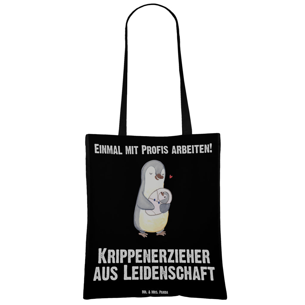 Tragetasche Krippenerzieher aus Leidenschaft Beuteltasche, Beutel, Einkaufstasche, Jutebeutel, Stoffbeutel, Tasche, Shopper, Umhängetasche, Strandtasche, Schultertasche, Stofftasche, Tragetasche, Badetasche, Jutetasche, Einkaufstüte, Laptoptasche, Beruf, Ausbildung, Jubiläum, Abschied, Rente, Kollege, Kollegin, Geschenk, Schenken, Arbeitskollege, Mitarbeiter, Firma, Danke, Dankeschön, Krippenerzieher, Kindertagesstätte, KITA, Eröffnung, Erzieher, Pädagoge