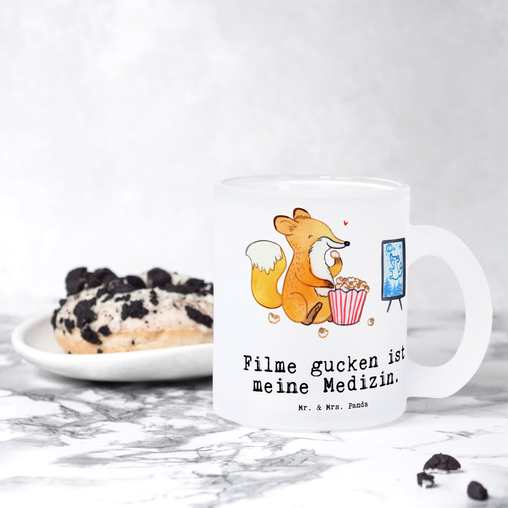 Teetasse Fuchs Filme gucken Medizin Teetasse, Teeglas, Teebecher, Tasse mit Henkel, Tasse, Glas Teetasse, Teetasse aus Glas, Geschenk, Sport, Sportart, Hobby, Schenken, Danke, Dankeschön, Auszeichnung, Gewinn, Sportler, Filmabend, Filme gucken, TV, Fernsehen, Kino