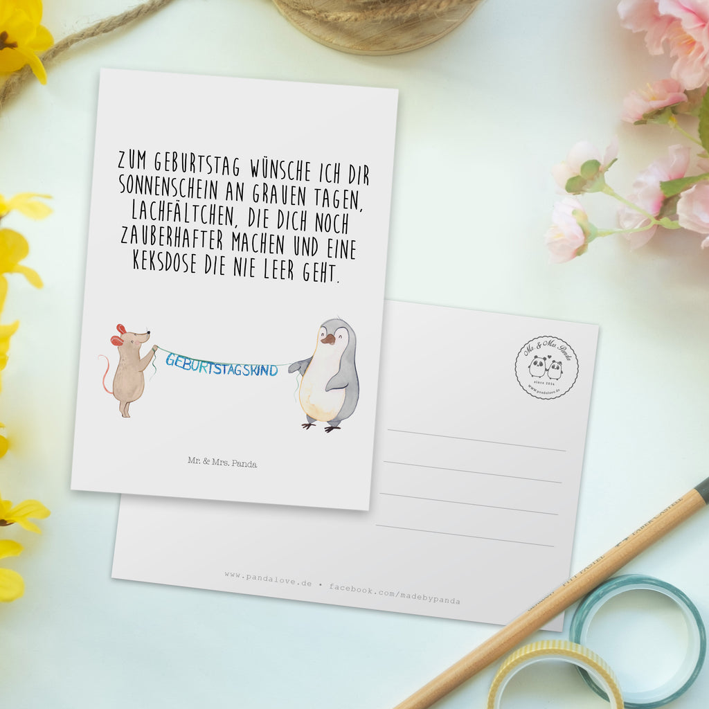 Postkarte Maus Pinguin Geburtstag Postkarte, Karte, Geschenkkarte, Grußkarte, Einladung, Ansichtskarte, Geburtstagskarte, Einladungskarte, Dankeskarte, Ansichtskarten, Einladung Geburtstag, Einladungskarten Geburtstag, Geburtstag, Geburtstagsgeschenk, Geschenk, Maus, Pinguin, Geburtstage, Happy Birthday, Geburtstagsfeier