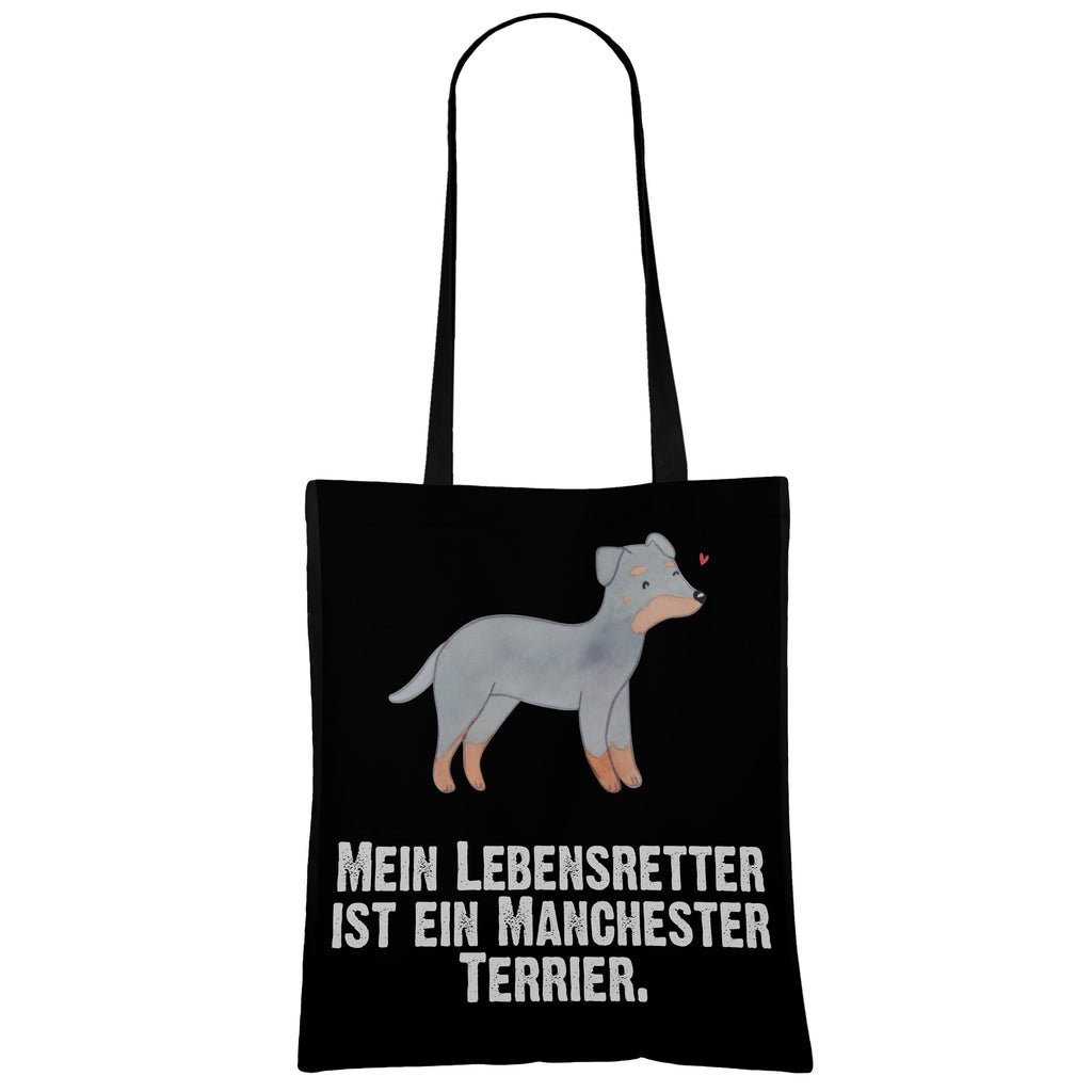 Tragetasche Manchester Terrier Lebensretter Beuteltasche, Beutel, Einkaufstasche, Jutebeutel, Stoffbeutel, Tasche, Shopper, Umhängetasche, Strandtasche, Schultertasche, Stofftasche, Tragetasche, Badetasche, Jutetasche, Einkaufstüte, Laptoptasche, Hund, Hunderasse, Rassehund, Hundebesitzer, Geschenk, Tierfreund, Schenken, Welpe, Manchester Terrier