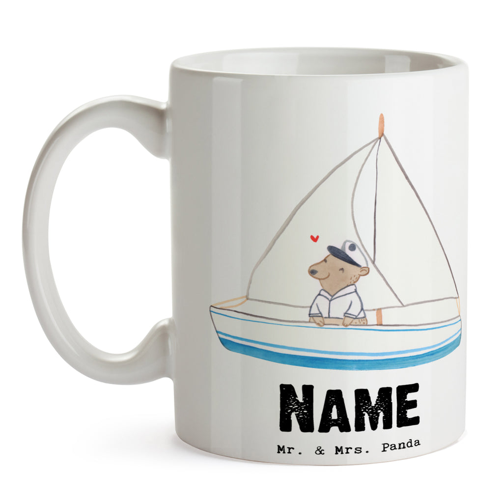 Personalisierte Tasse Bär Segeln Tage Personalisierte Tasse, Namenstasse, Wunschname, Personalisiert, Tasse, Namen, Drucken, Tasse mit Namen, Geschenk, Sport, Sportart, Hobby, Schenken, Danke, Dankeschön, Auszeichnung, Gewinn, Sportler, segeln, Segeltörn, Segelboot, Segelschule, Yachtclub