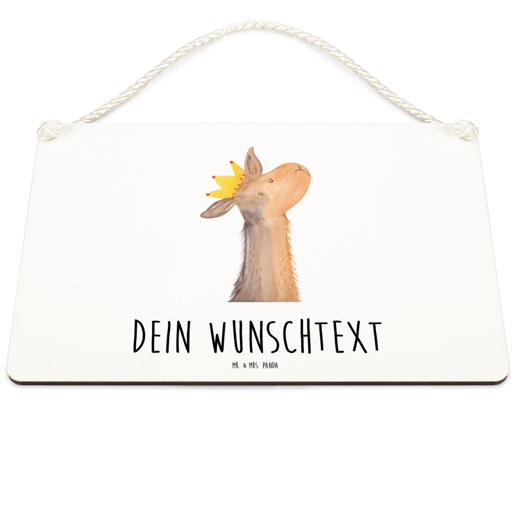 Personalisiertes Deko Schild Lamakopf König Dekoschild, Deko Schild, Schild, Tür Schild, Türschild, Holzschild, Wandschild, Wanddeko, Lama, Alpaka, Lamas, König, Königin, Freundin, Mama, Papa, Büro Kollege, Kollegin, Chef, Vorgesetzter, Abi, Abitur