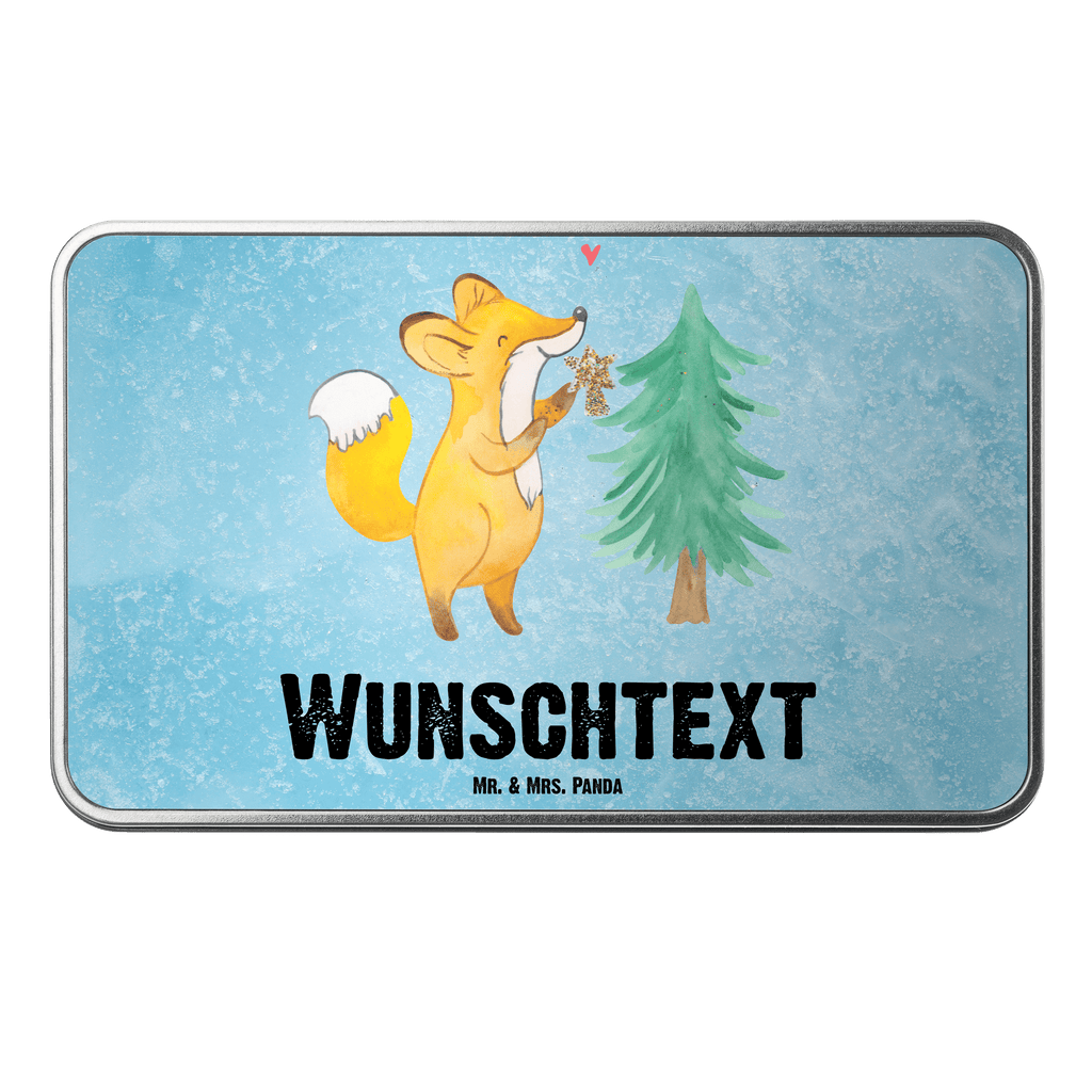 Personalisierte Metalldose Fuchs  Weihnachtsbaum Personalisierte Metalldose, Dose mit Namen, Namensdose, Kiste mit Namen, Namenskiste, Winter, Weihnachten, Weihnachtsdeko, Nikolaus, Advent, Heiligabend, Wintermotiv, Weihnachtsmann, Weihnachtstage, Fuchs, Schlittschuh, Weihnachtszeit, Weihnachtsdekoration