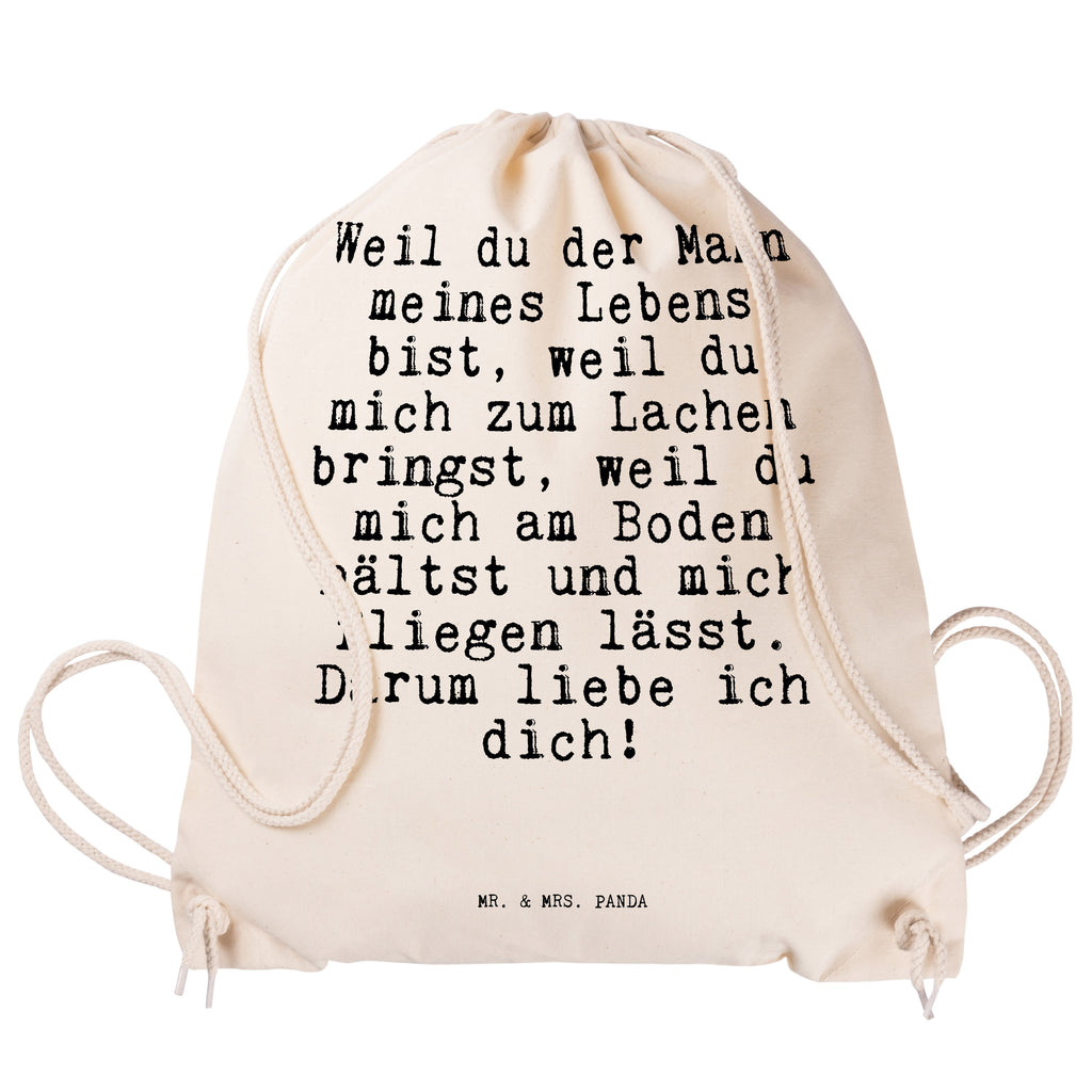 Sportbeutel Sprüche und Zitate Weil du der Mann meines Lebens bist, weil du mich zum Lachen bringst, weil du mich am Boden hältst und mich fliegen lässt. Darum liebe ich dich! Sportbeutel, Turnbeutel, Beutel, Sporttasche, Tasche, Stoffbeutel, Sportbeutel Kinder, Gymsack, Beutel Rucksack, Kleine Sporttasche, Sportzubehör, Turnbeutel Baumwolle, Spruch, Sprüche, lustige Sprüche, Weisheiten, Zitate, Spruch Geschenke, Spruch Sprüche Weisheiten Zitate Lustig Weisheit Worte