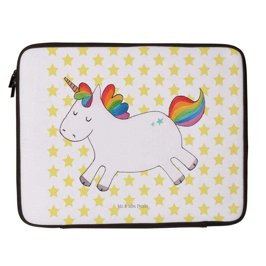 Notebook Tasche Einhorn Happy Notebook Tasche, Laptop, Computertasche, Tasche, Notebook-Tasche, Notebook-Reisehülle, Notebook Schutz, Einhorn, Einhörner, Einhorn Deko, Pegasus, Unicorn, glücklich, fröhlich, Spaß, Freude, Lebensfreude, witzig, spannend, Lächeln, Lachen