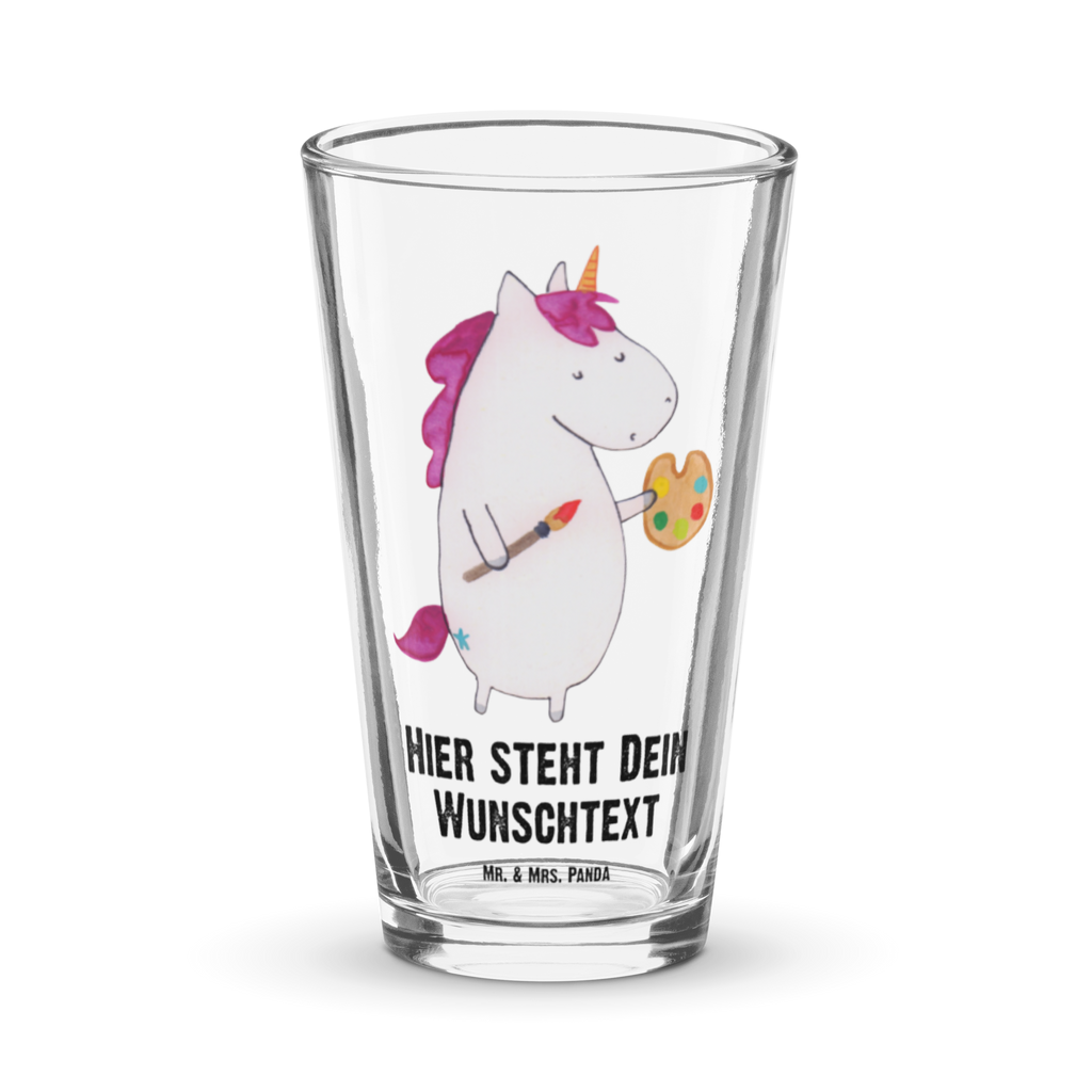 Personalisiertes Trinkglas Einhorn Künstler Personalisiertes Trinkglas, Personalisiertes Glas, Personalisiertes Pint Glas, Personalisiertes Bierglas, Personalisiertes Cocktail Glas, Personalisiertes Wasserglas, Glas mit Namen, Glas selber bedrucken, Wunschtext, Selbst drucken, Wunschname, Einhorn, Einhörner, Einhorn Deko, Pegasus, Unicorn, Englisch, Künstler, Artist, Malen, Zeichnen, Welt, Farbe, Stift, Pinsel, Geschenk, Maler