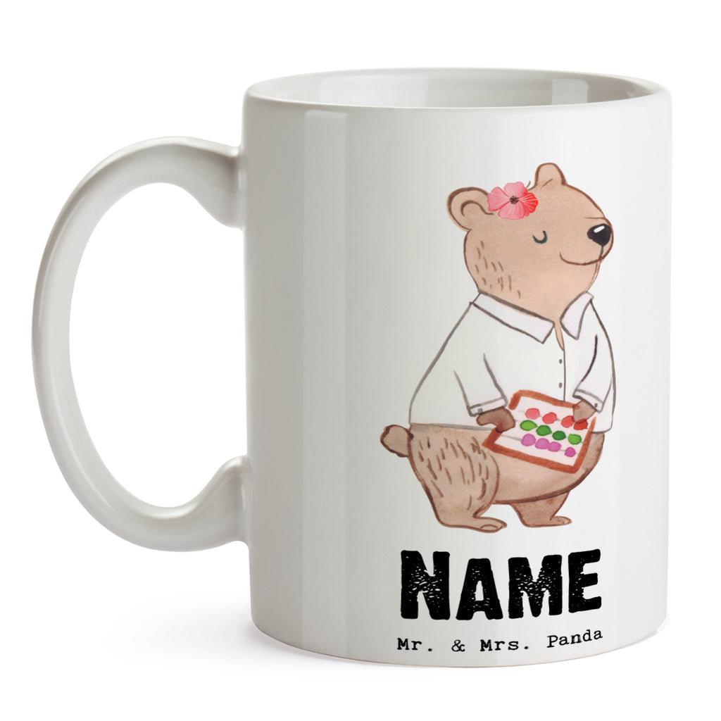 Personalisierte Tasse Bankangestellte mit Herz Personalisierte Tasse, Namenstasse, Wunschname, Personalisiert, Tasse, Namen, Drucken, Tasse mit Namen, Beruf, Ausbildung, Jubiläum, Abschied, Rente, Kollege, Kollegin, Geschenk, Schenken, Arbeitskollege, Mitarbeiter, Firma, Danke, Dankeschön, Bankangestellte, Bankfachfrau, Bänkerin, Bankberaterin