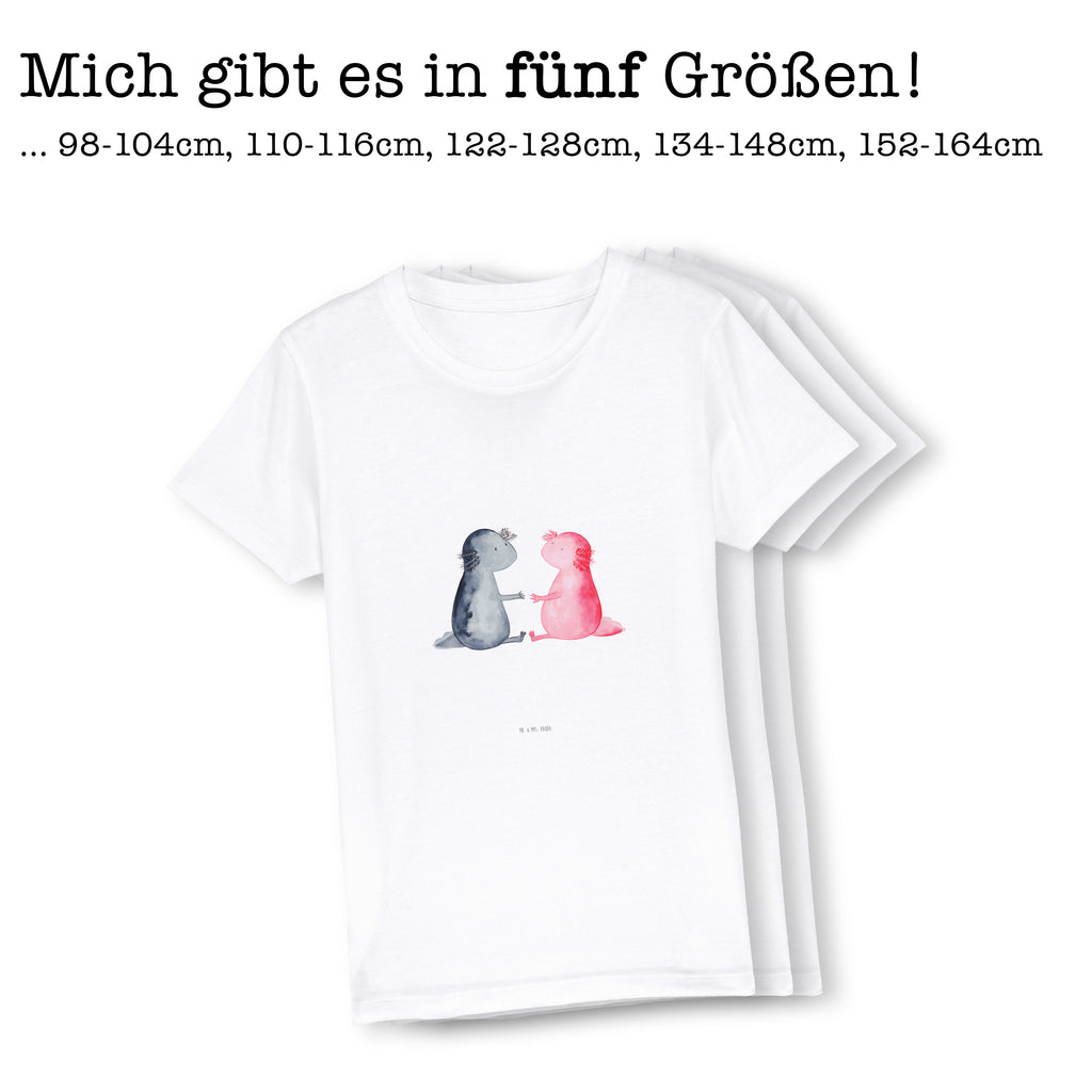 Organic Kinder T-Shirt Axolotl Liebe Kinder T-Shirt, Kinder T-Shirt Mädchen, Kinder T-Shirt Jungen, Axolotl, Molch, Axolot, Schwanzlurch, Lurch, Lurche, Liebe, große Liebe, Liebesbeweis, Freund, Verlobter, Ehemann, Jahrestag, Valentinstag