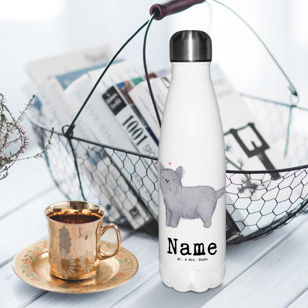 Personalisierte Thermosflasche Skye Terrier Lebensretter Personalisierte Isolierflasche, Personalisierte Thermoflasche, Personalisierte Trinkflasche, Trinkflasche Mit Namen, Wunschname, Bedrucken, Namensflasche, Hund, Hunderasse, Rassehund, Hundebesitzer, Geschenk, Tierfreund, Schenken, Welpe, Skye Terrier, Terrier