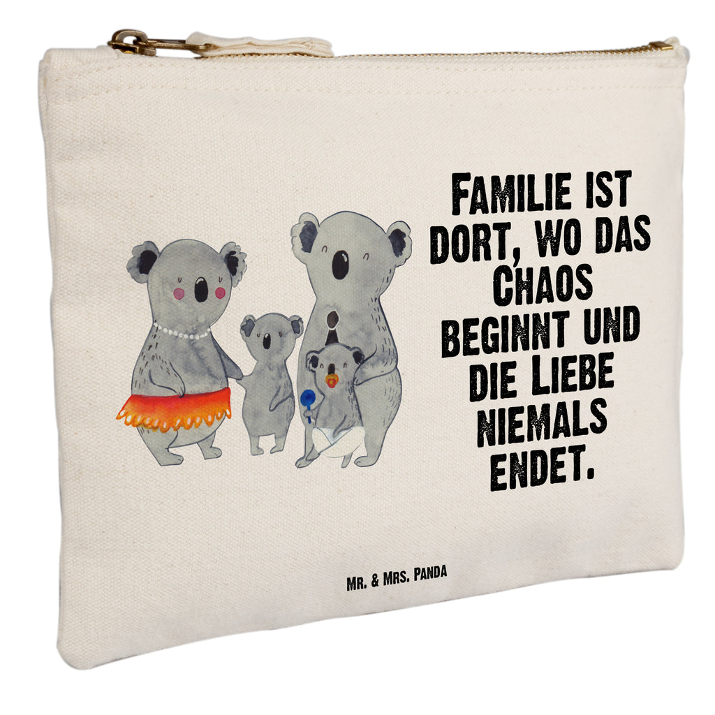 Schminktasche Koala Familie Schminktasche, Kosmetiktasche, Kosmetikbeutel, Stiftemäppchen, Etui, Federmappe, Makeup, XXL, Schminketui, Kosmetiketui, Schlamperetui, Familie, Vatertag, Muttertag, Bruder, Schwester, Mama, Papa, Oma, Opa, Koala, Koalas, Family, Kinder, Geschwister, Familienleben